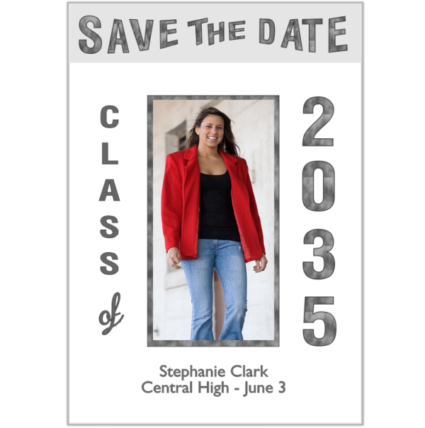 All Grown Up Graduation Photo Save The Date Magnet