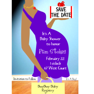 BIG Belly Shower Save the Date Magnet