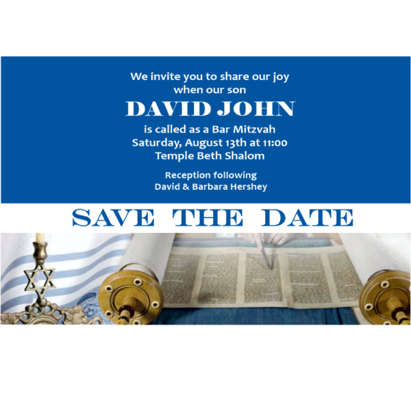 Called to Torah Bar Mitzvah Save The Date Magnets