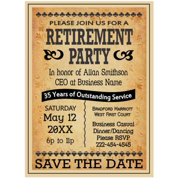 Celebrate Retirement Save the Date Magnet