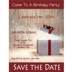 Come To A Birthday Save The Date Magnets