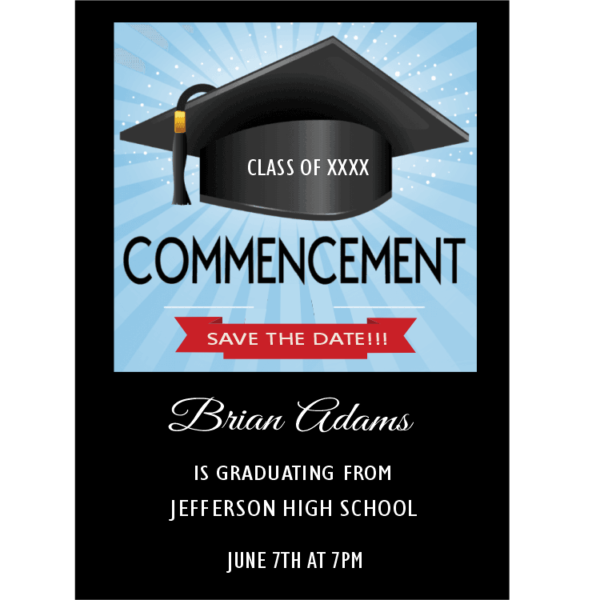 Commencement Graduation Save the Date Magnet