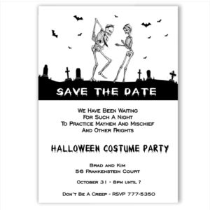 Dont Be A Creep Halloween Save the Date