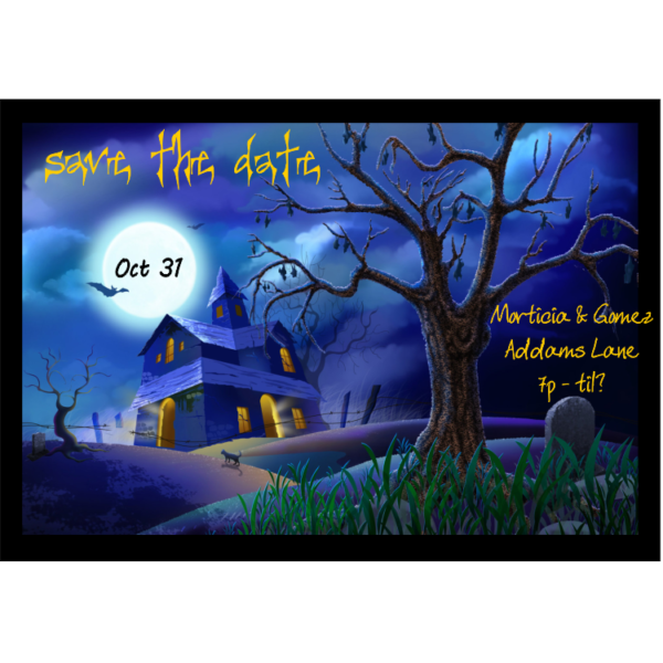 Eerie Spooky Halloween Save The Date Magnets