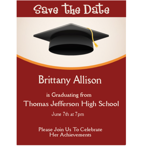 High School Graduation Save the Date Magnet