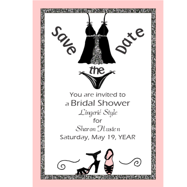 Lingerie Bridal Shower Save the Date Magnets