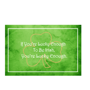 Lucky Enough Blessings Magnet