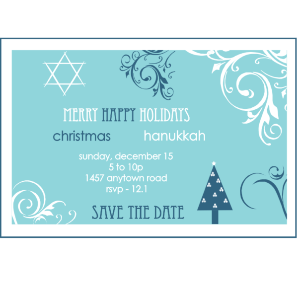 Merry Happy HOLIDAYS Save the Date Magnet
