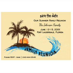 Our Summer Reunion Save The Date Magnet