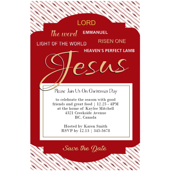 Reason For the Season Christmas Save the Date Magnet