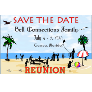 Reunion at the Beach Save The Date Magnet