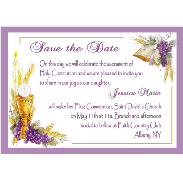 Sacrament of the Eucharist Communion Save The Date Magnets