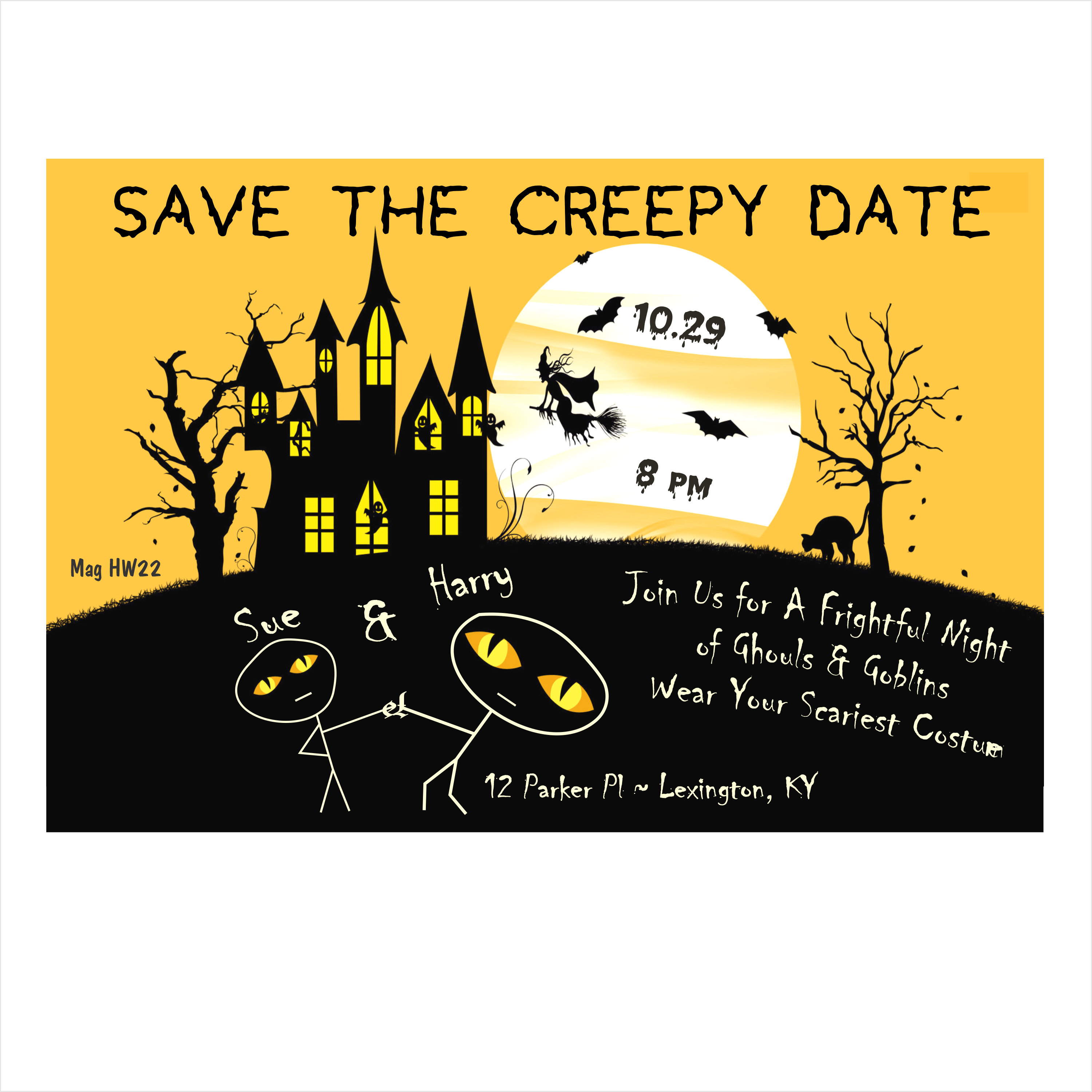 Halloween Save The Date Template Free
