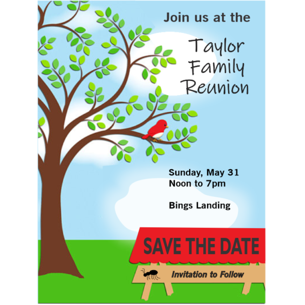 Spring Reunion save the date Magnet