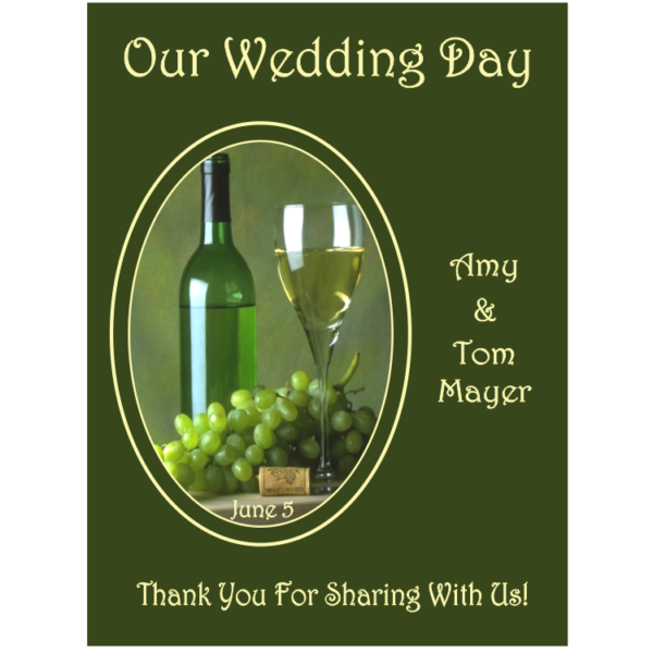 Thanks for Sharing Wedding Wine Bottle Label