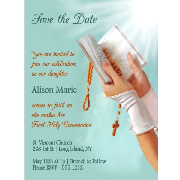 The Light of the Lord Communion Save The Date Magnet