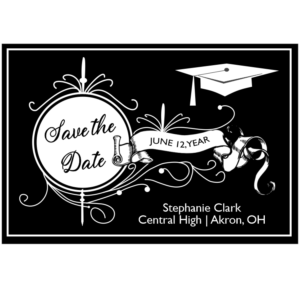 Victorian Love Graduation Save The Date Magnet