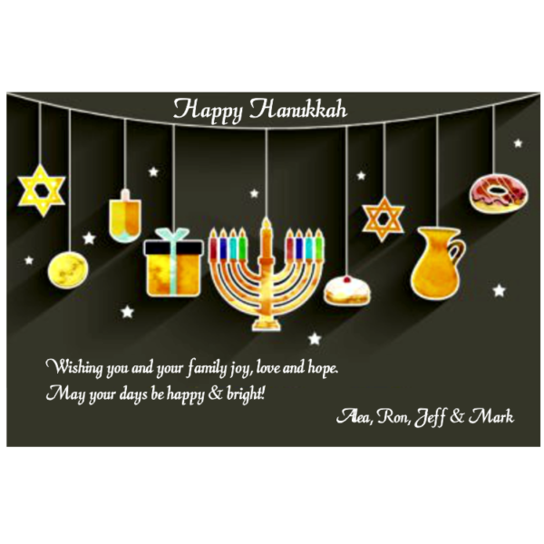 We Wish You Love Hanukkah Card Magnet
